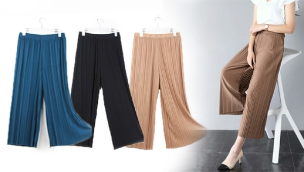 Women Chiffon Wide-Leg Pants