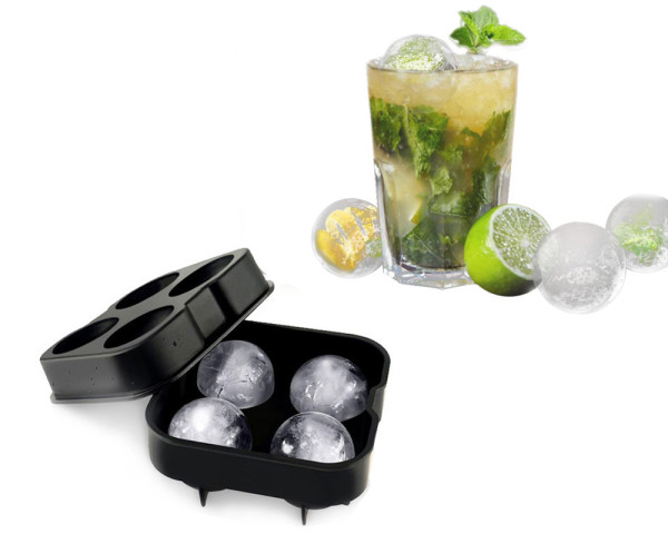 4 Hole Ice Cube Ball  Tray Brick Round Maker