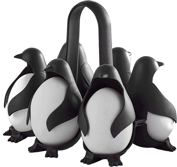 Penguin shaped egg cooker