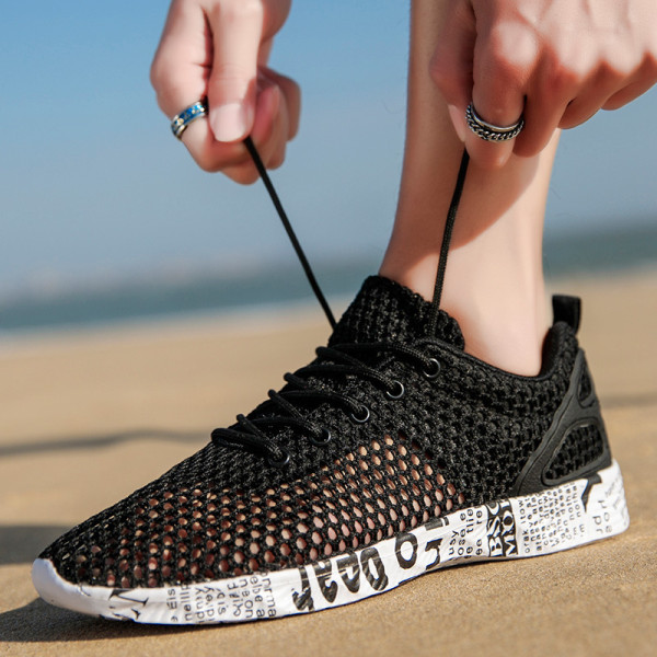 hollow breathable couple sneakers