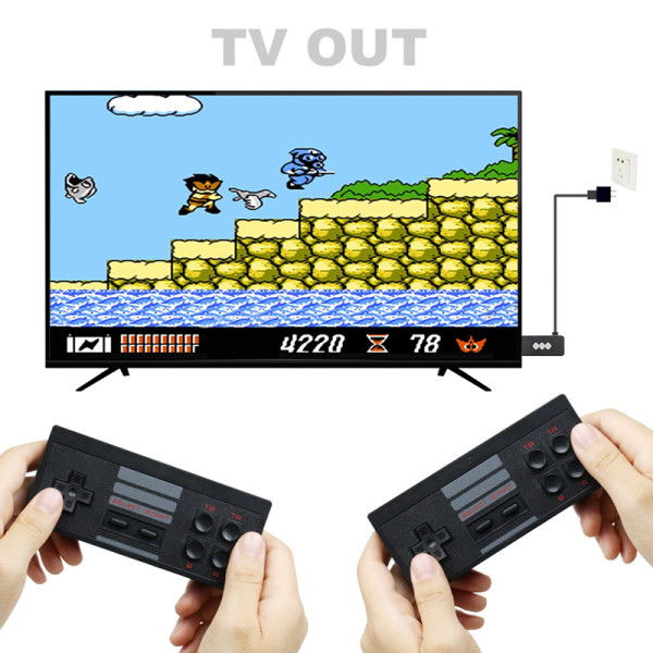 TV wireless double handle game console