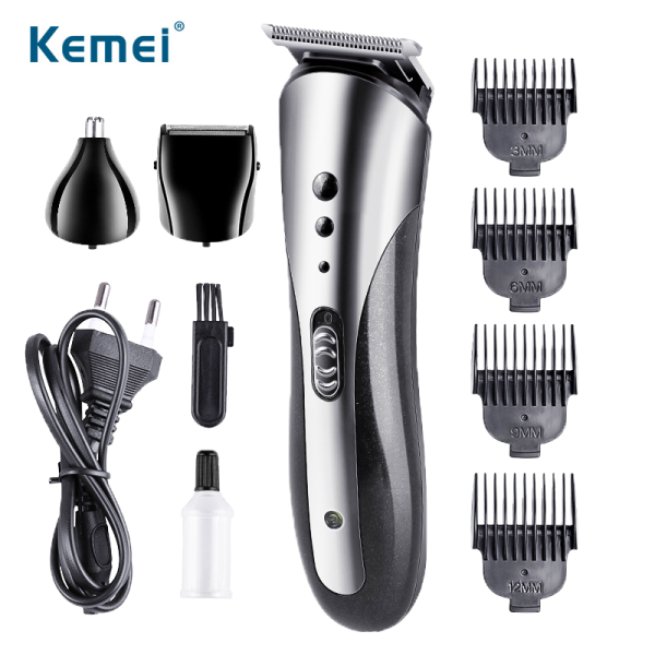 Kemei KM-1407 Multifunctional Rechargeable Electric Hair Trimmer Nose Professional Hair Clipper Razor Beard Shaver