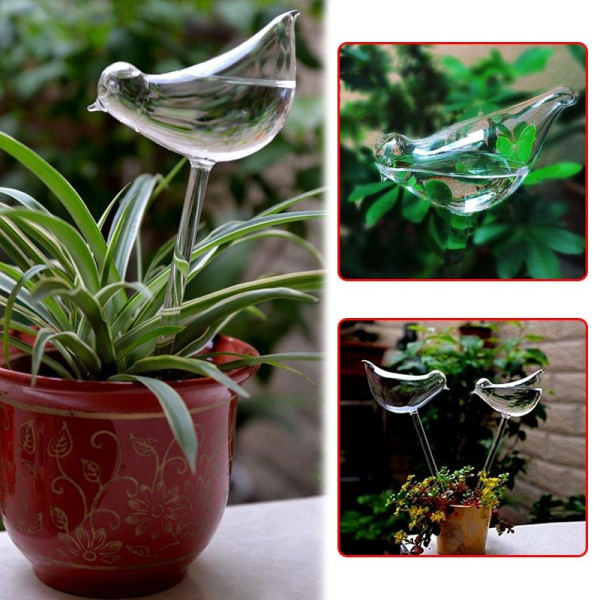 Creative Bird Shape Glass Automatic watering device