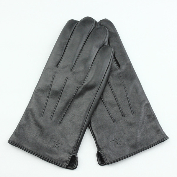 Leather gloves made of genuine sheepskin