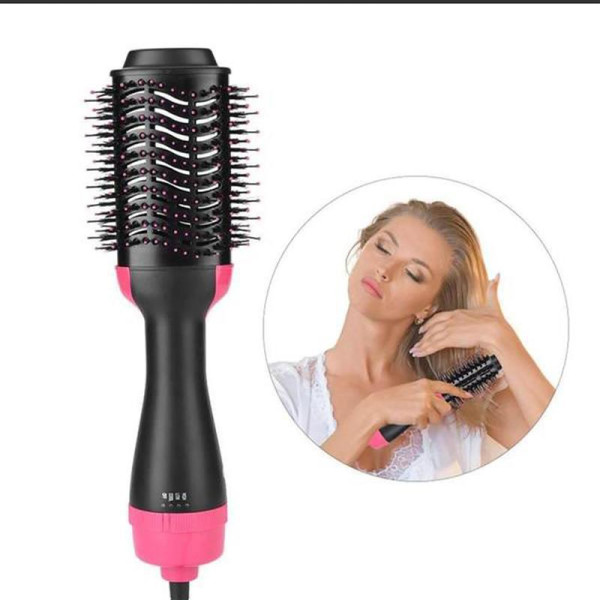 1000W Hair Dryer Hot Air Brush Styler and Volumizer Hair Straightener  Curler Comb Roller One Step