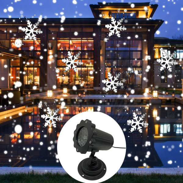 Outdoor Snowfall Snowflake remote control Projector Light