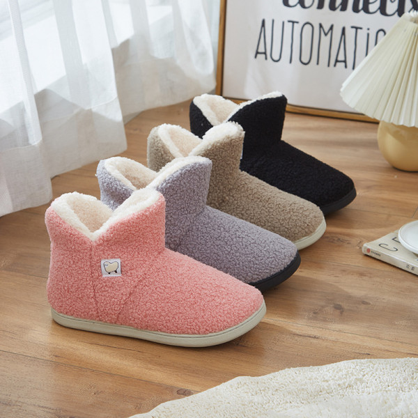 high top plush loafers