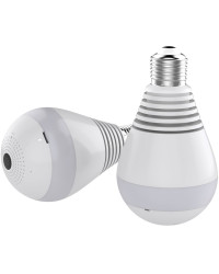 Bulb LED Light Wi-fi Panoramic camera
