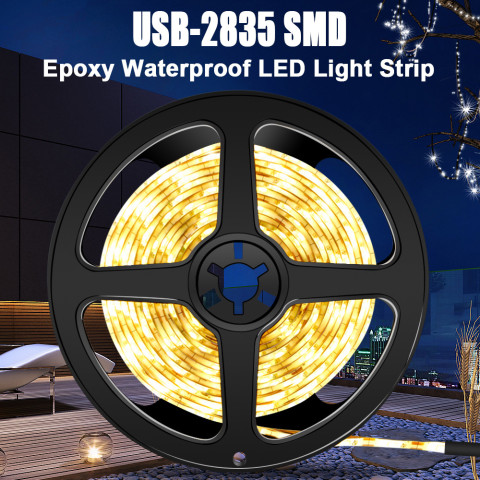 LED 2835 waterproof USB light with 5V TV background cabinet decoration soft light bar