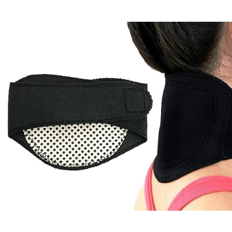 Tourmaline self-heating magnetic therapy neck guard