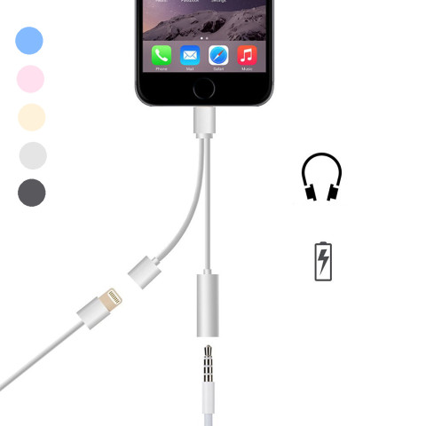 2 in 1 Charging Audio Adapter For iPhone 7
