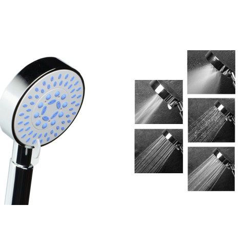 5 Functions  Supercharged Handheld Rain Shower Head
