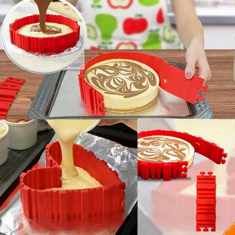 Nonstick 4Pcs Set Silicone DIY Cake Mold