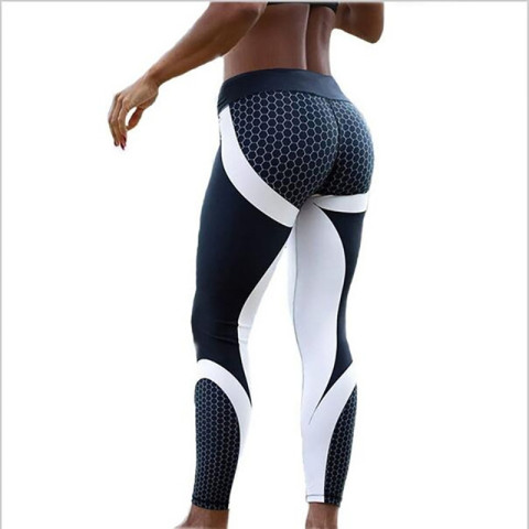 Women's black white wrap around sexy yoga sweatpants