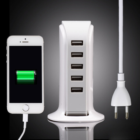 5 Ports Multiple Wall USB Charger