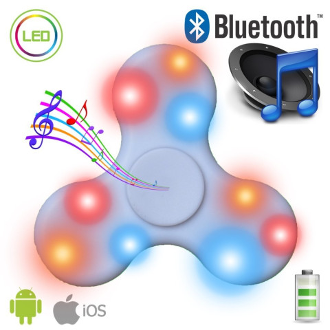 Led bluetooth finger spinner