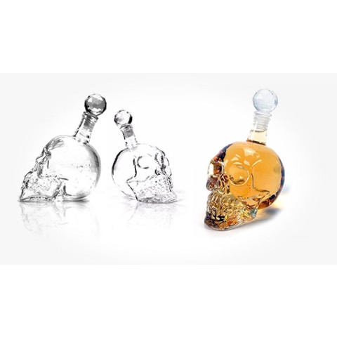 Crystal Glass Skull Bottle 350ML 550ML 1000ML