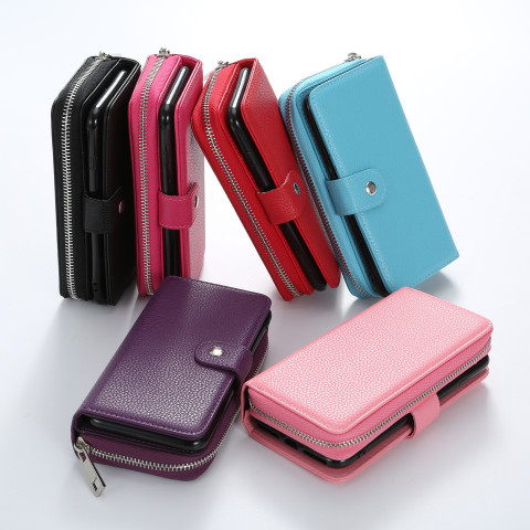 Zipper  Wallet Case Cover