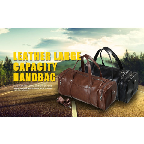 Heavy-duty Leather Travel Bag