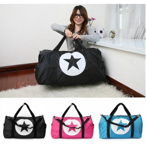 High Capacity Travel Star Waterproof Nylon Bag Men Women Sports Gym Duffle Bag Lightweight