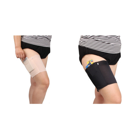 Anti-Chafing Thigh Bands with Storage Pocket