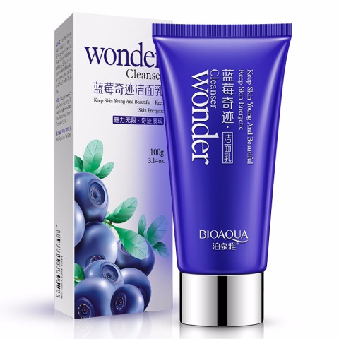 BIOAQUA Natural Herbal Skin Cleanser Blueberry Long Lasting Moisturizing 100g