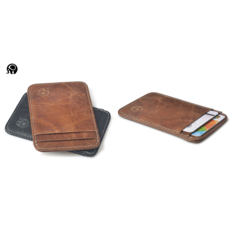 Genuine Cow leather for 5 cards holder