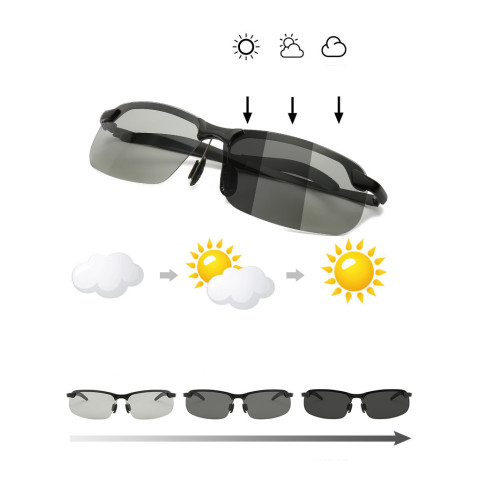 Smart Change Color Sun Glasses Polarized Driving Glasses