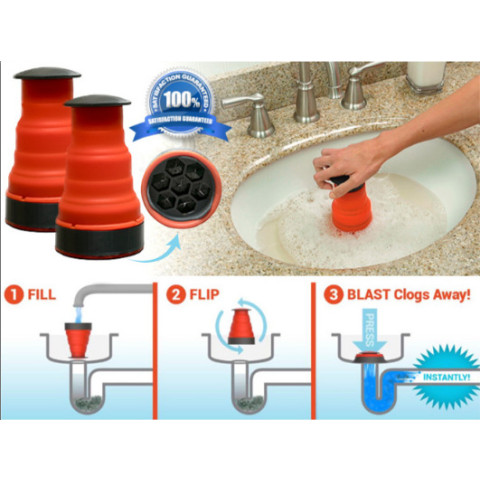 Manual Toilets Bath Kitchen Sink Plunger Cleaner Pump Tools