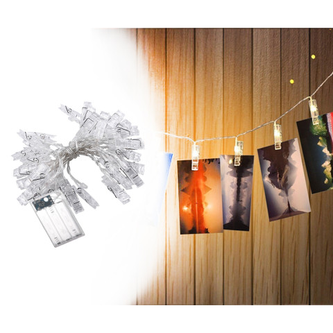 Card Photo Clip String Light