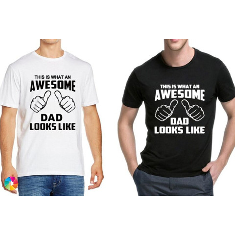 Mens This is what an awesome dad looks like T-Shirt