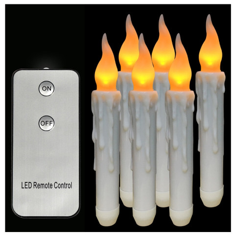 Battery Tear Fake Decorative Flameless Candle