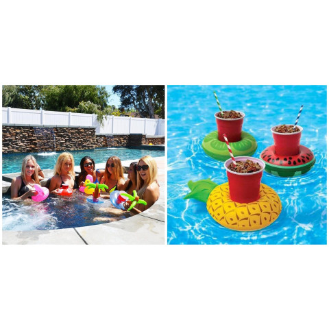 Swimming pool drink holder