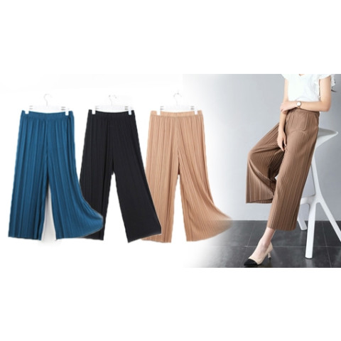 Women Chiffon Wide-Leg Pants