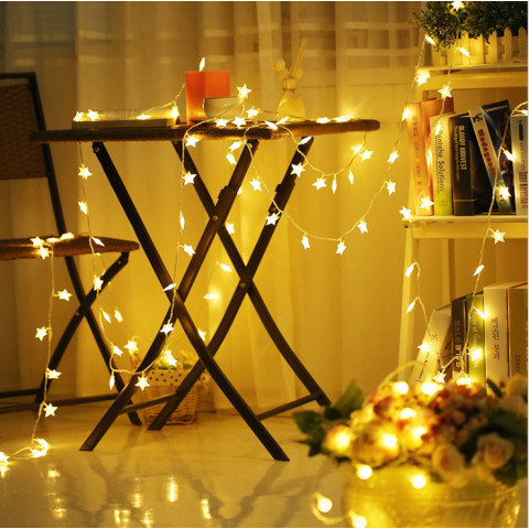 Star Shaped Theme LED Lights String Christmas Holiday Wedding Garden Decoration