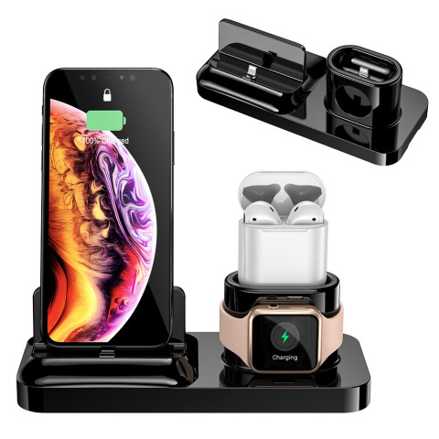 3-in-1 Mobile Phone Charger Watch Headphone Magnetic Wireless Charging Holder
