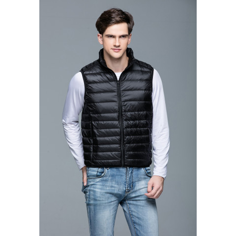 Men Winter Portability Warm White Duck Down vest