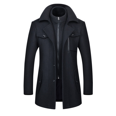 Men Fashion Jackets Trench Coat Business Casual Slim   Jackets