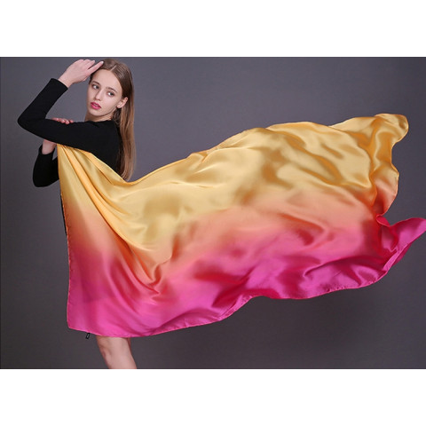 Summer women satin scarf silk shawls