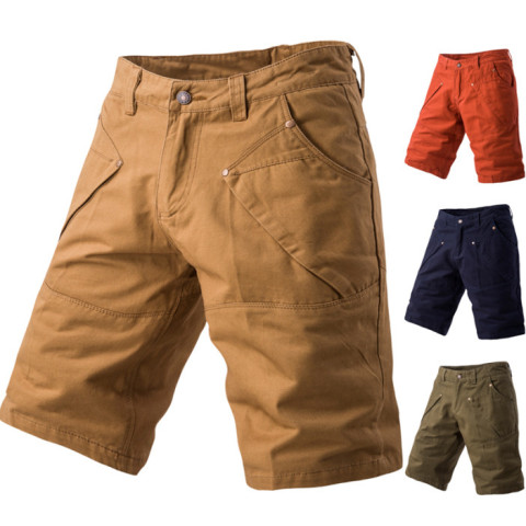 Men's cotton  pocket tooling casual shorts
