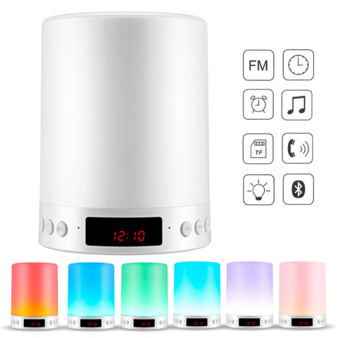 LED Alarm Clock with Wireless Bluetooth Speaker