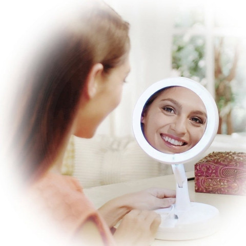 LED Foldaway Makeup Mirror