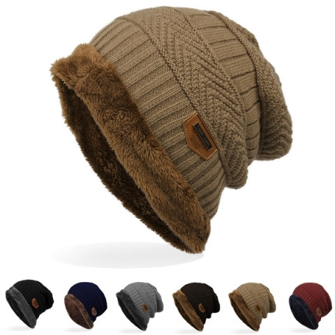 Men's winter super warm Thick Knit Skull Cap