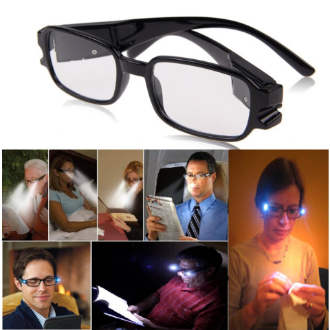 LED light reading glasses