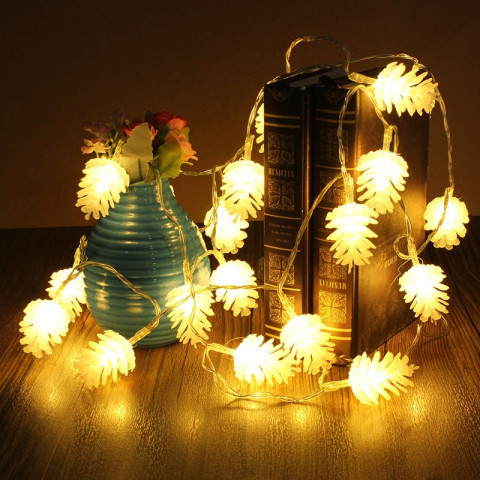 1M10Led 3M 30Led 5M 50LED Christmas LED Fairy String Pinecone Light
