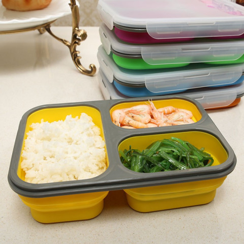 Microwave folding lunch box