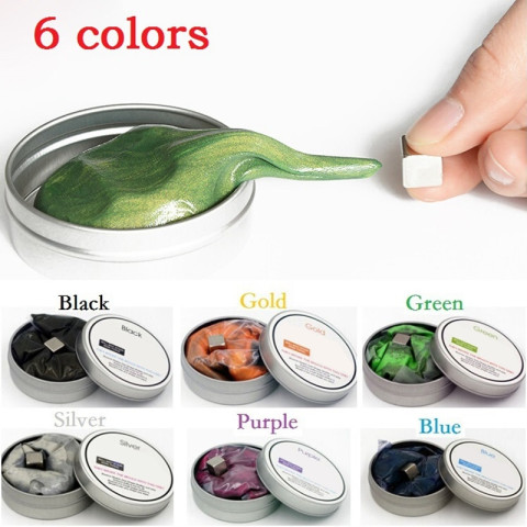 6Colors Magnetic Putty Slime Stress Reliever Fun Toy For Kids And Adults