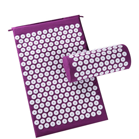 Prosource Fit Acupressure Mat and Pillow Set for Back/Neck Pain Relief and Muscle Relaxation