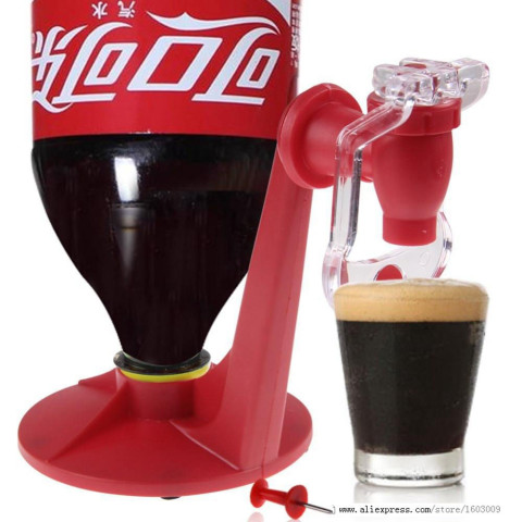 Mini Upside Down Cola Beverage Switch Drinkers