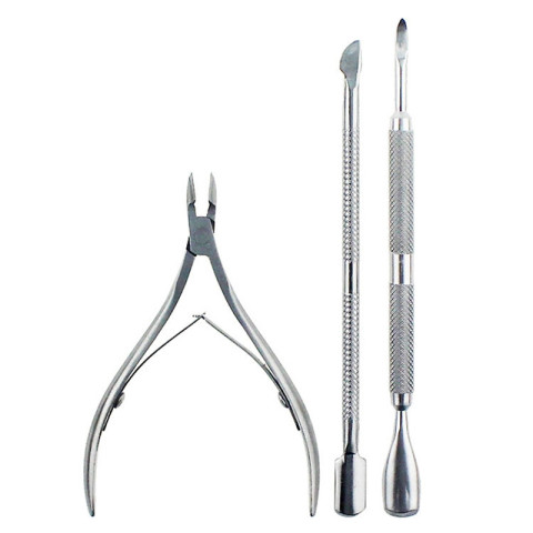 Three-Piece Stainless Steel Nail Care Set